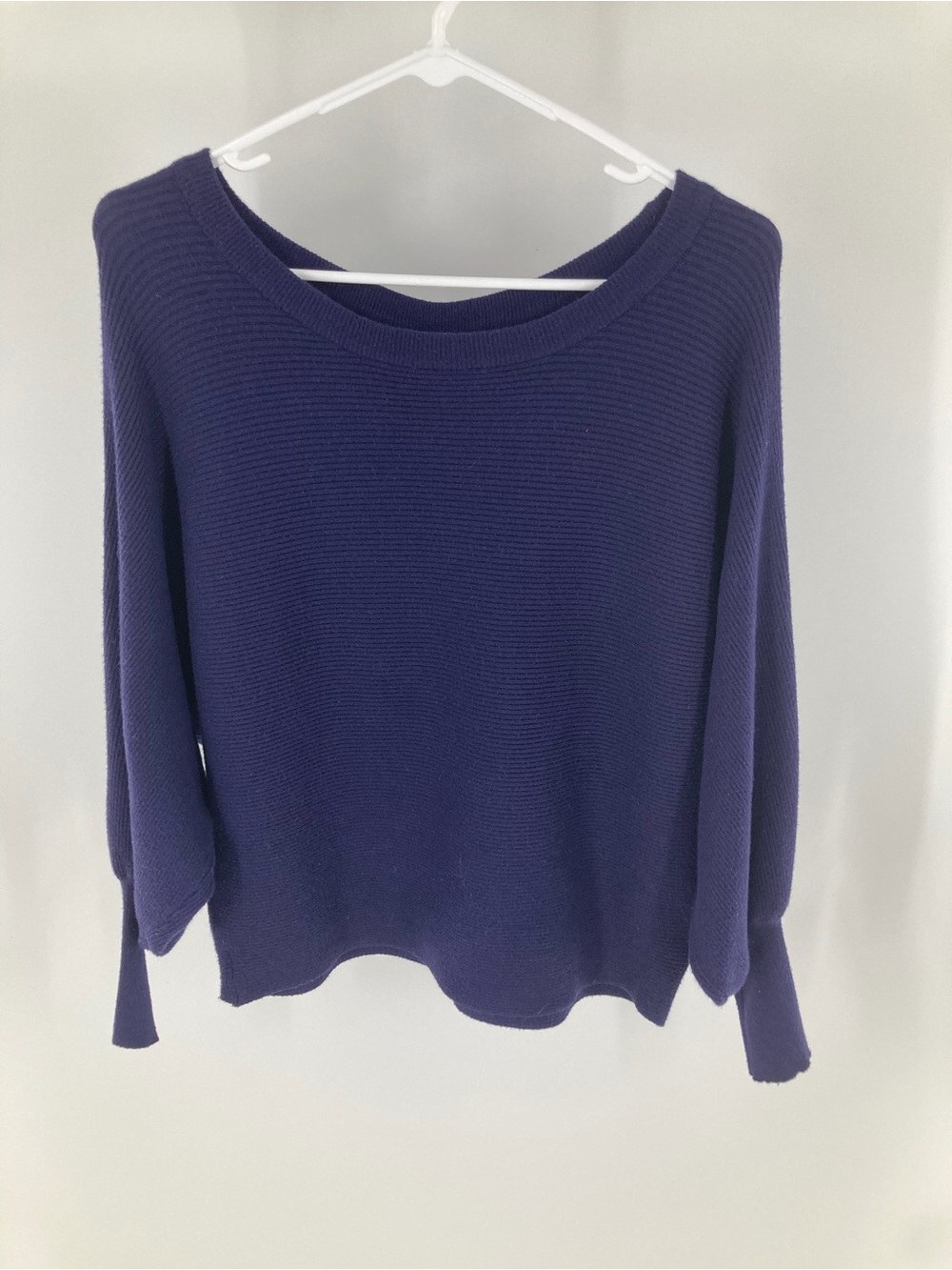 Cupio Navy Scoop Neck Knit Sweater